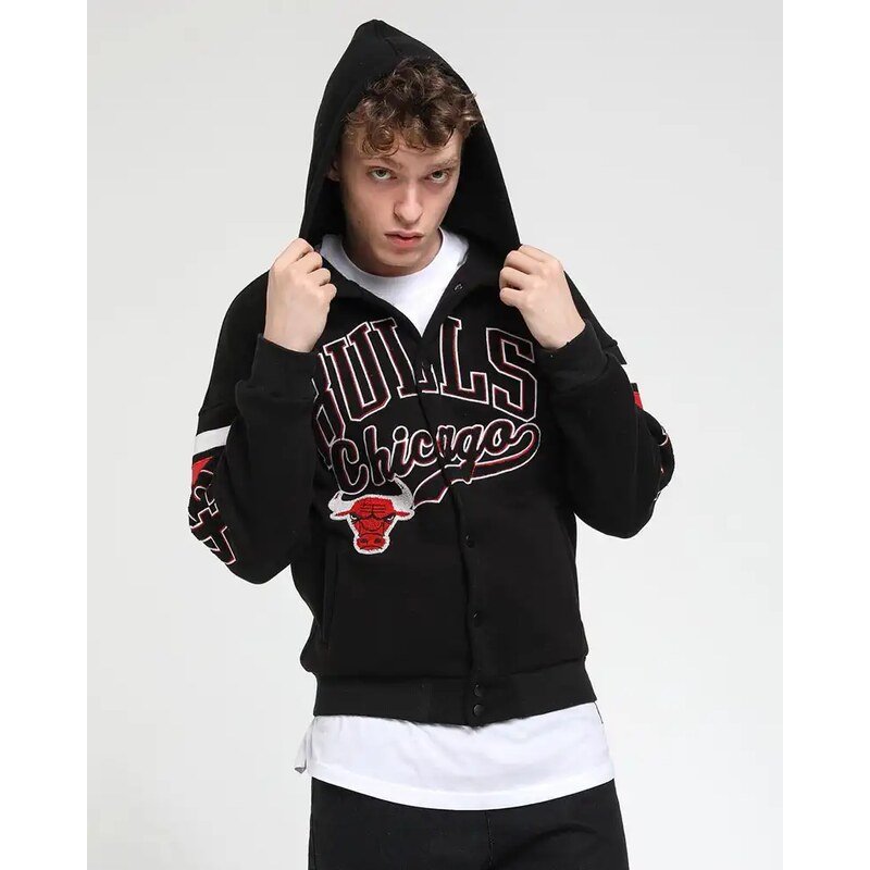 Fashionformen Sportovní pánská přechodná bunda černá Chicago Bulls