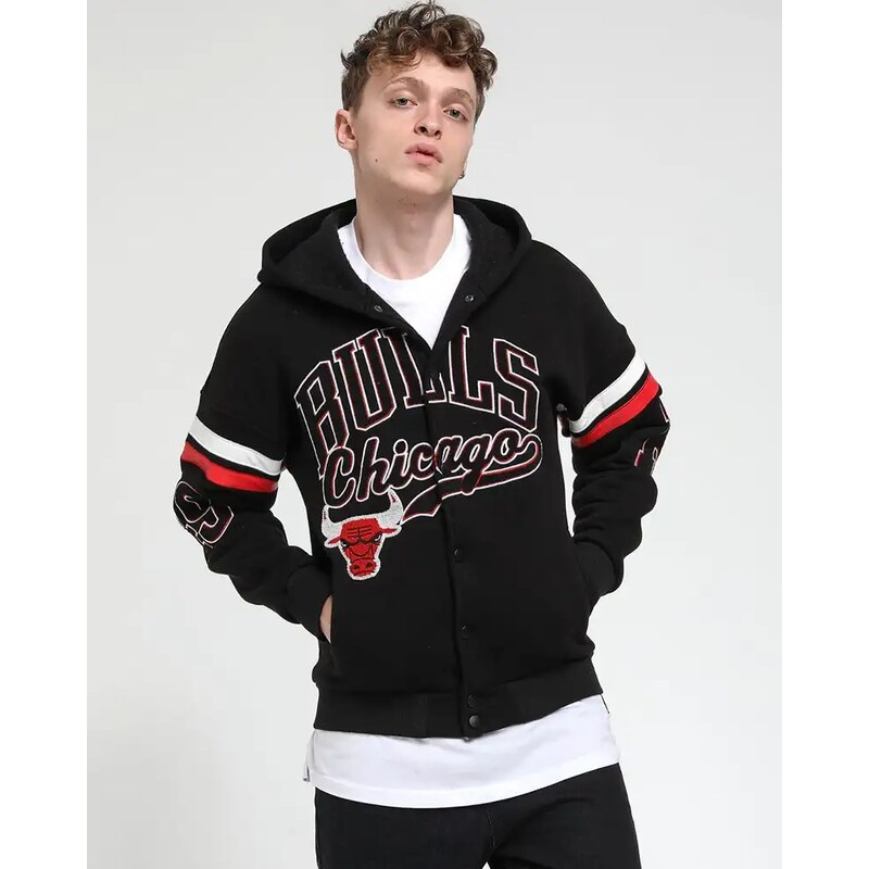 Fashionformen Sportovní pánská přechodná bunda černá Chicago Bulls