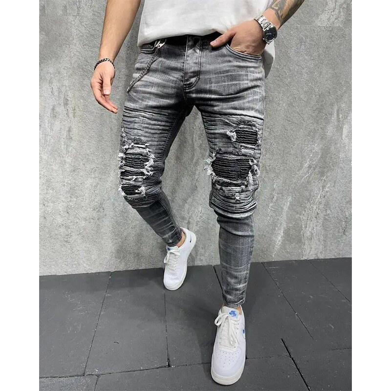 Fashionformen Šedé pánské džíny 2Y Premium Result