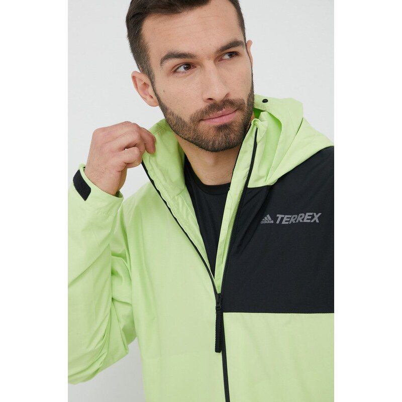 Outdoorová bunda adidas TERREX Multi zelená barva