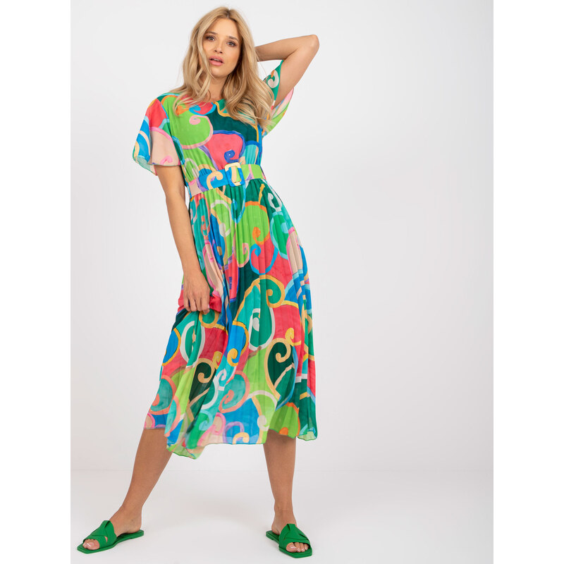 Italy Moda Dress-DHJ-SK-13769.66P-Green