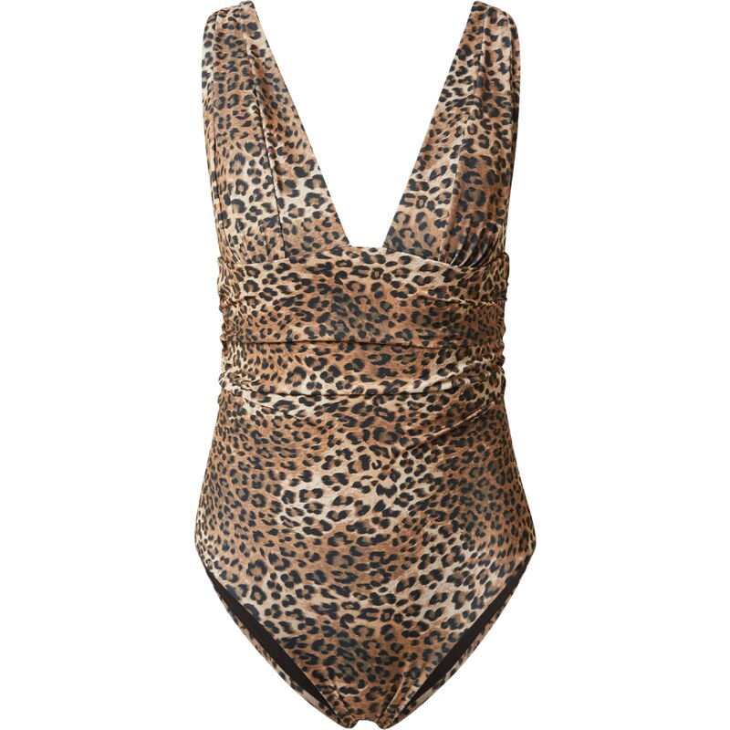 Hunkemöller Plavky hnědá / šedobéžová / černá