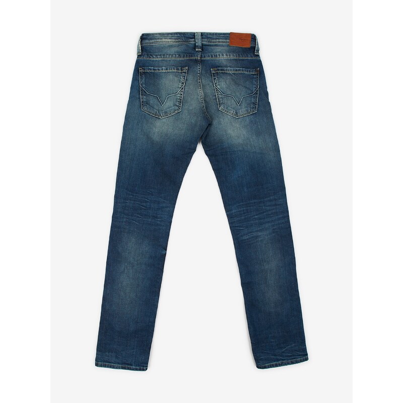 Tmavě modré pánské straight fit džíny Pepe Jeans Kingston - Pánské