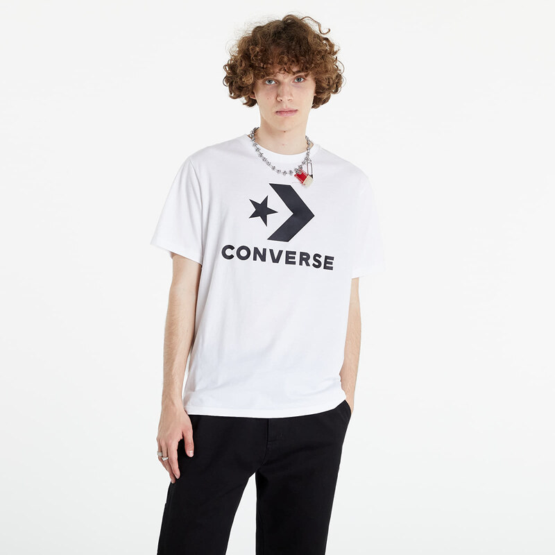 Pánské tričko Converse Star Chevron Tee Bílá - GLAMI.cz
