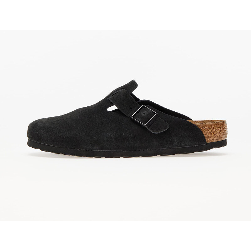 Birkenstock Boston Soft Footbed Velvet Leather Black