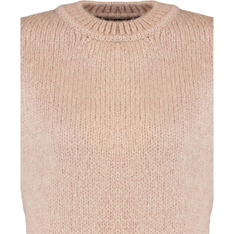 Trendyol Powder Wide Fit Soft Textured Basic Knitwear Sweater