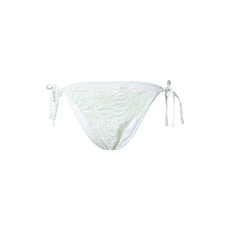 HOLLISTER Spodní díl plavek MAY pastelově zelená / bílá