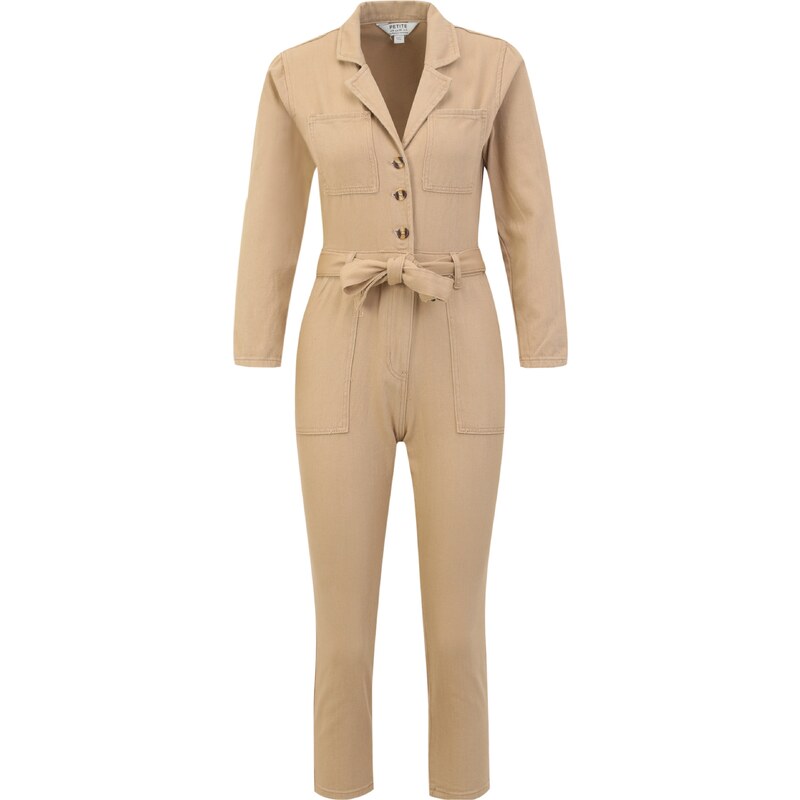 Dorothy Perkins Petite Overal tmavě béžová