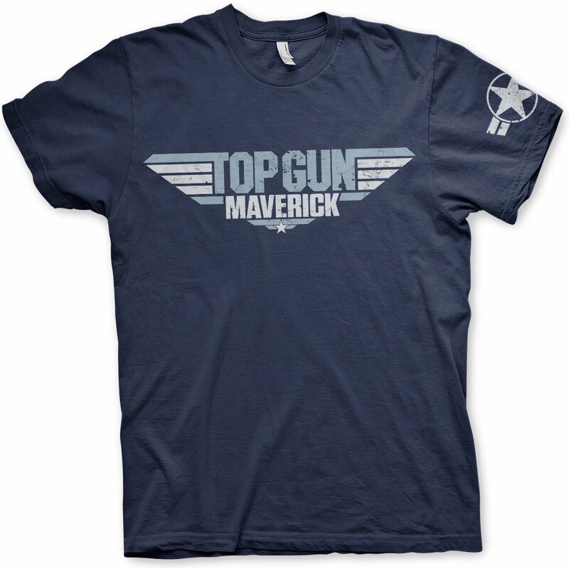 HYBRIS PRODUCTION AB Tričko Top Gun Maverick Distressed Logo