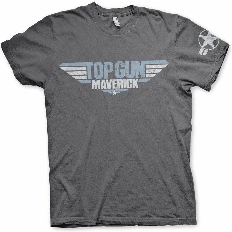HYBRIS PRODUCTION AB Tričko Top Gun Maverick Distressed Logo