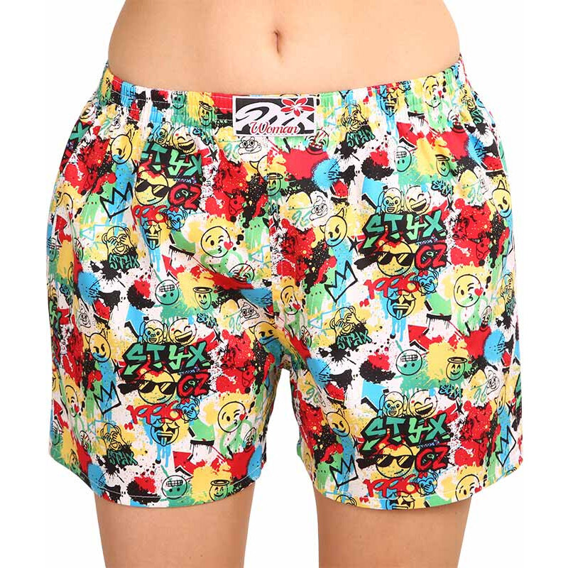 Dámské trenky na spaní Styx emoji (DTD954) 70392056