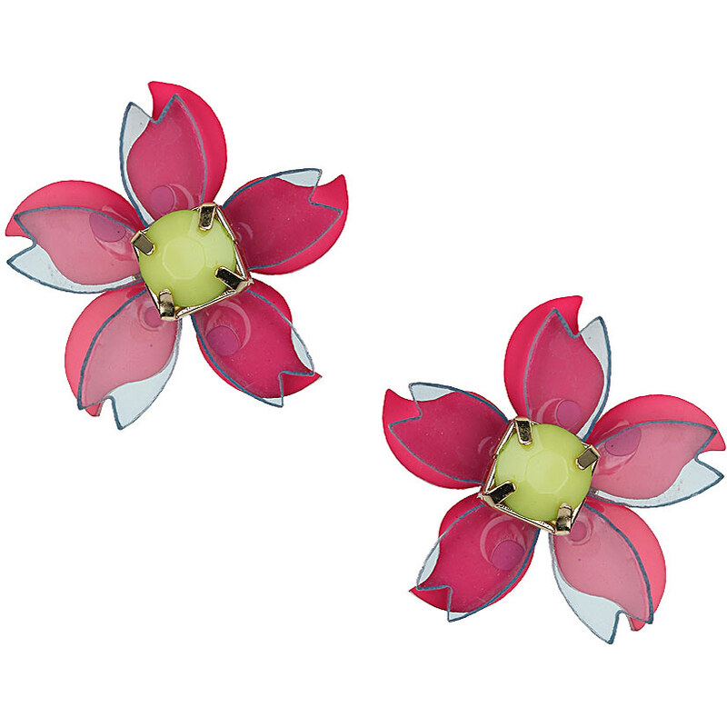 Topshop Pink Flower Stud Earrings