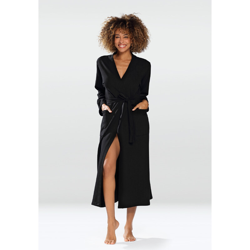 DKaren Housecoat Melissa Black