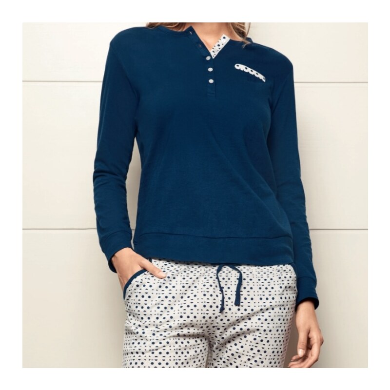 Pyžamo Laura Biagiotti Navy Orchidea 97892550