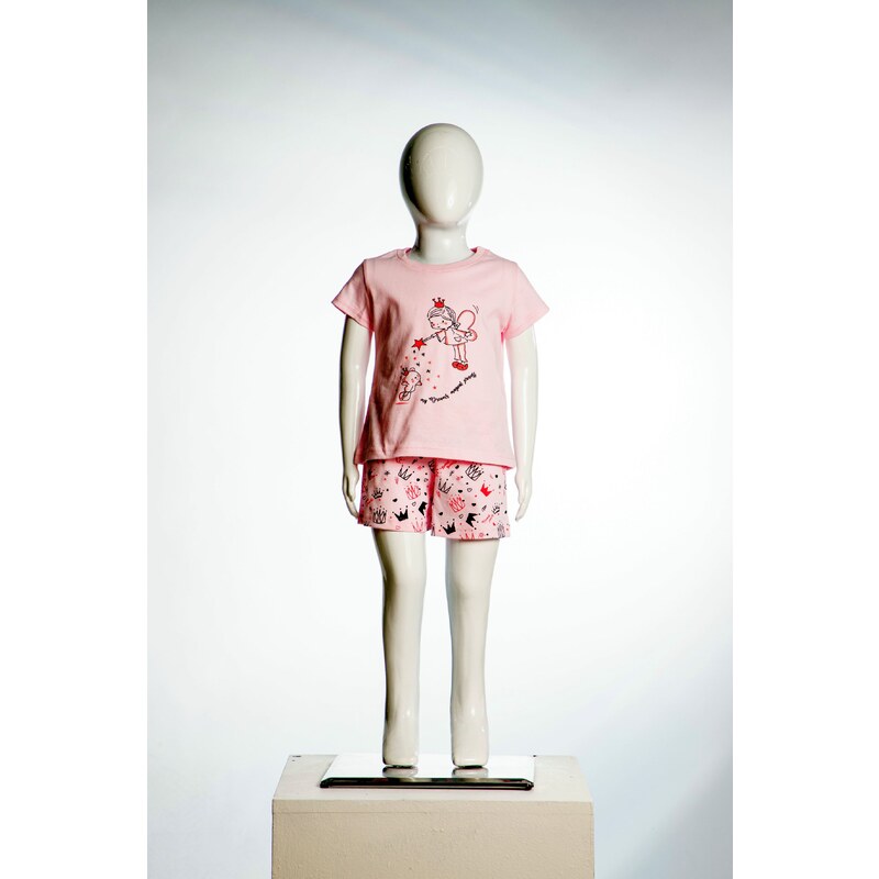 JOYCE Dívčí bavlněné pyžamo "MAGIC PRINCESS"/růžová