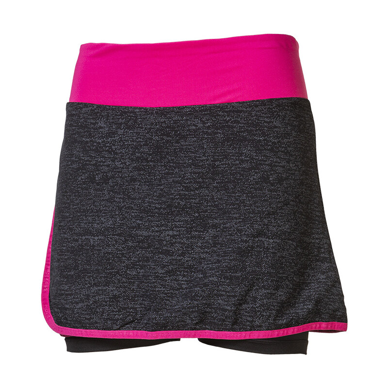 Dámská sportovní sukně PROGRESS Alerta 2v1 černá/fuchsie 70409816