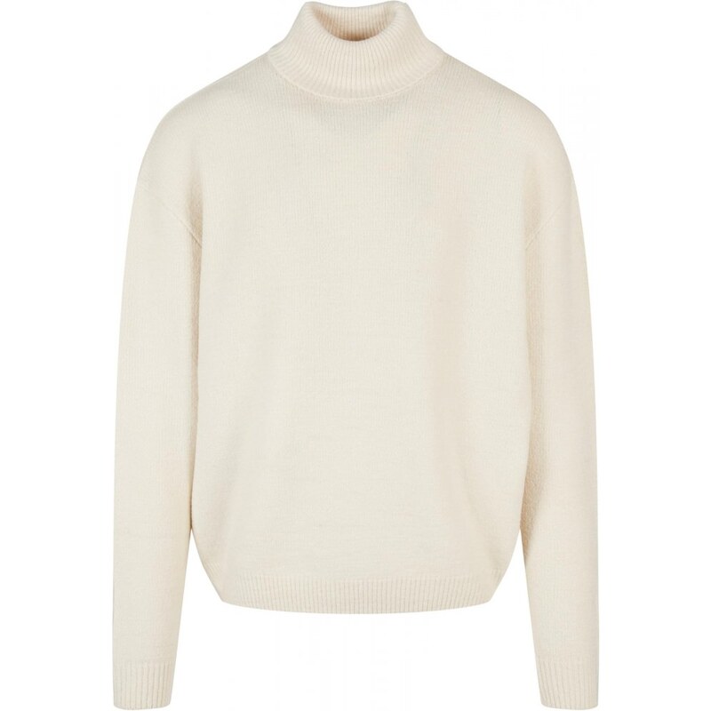 Pánský svetr Urban Classics Oversized Roll Neck Sweater - bílý