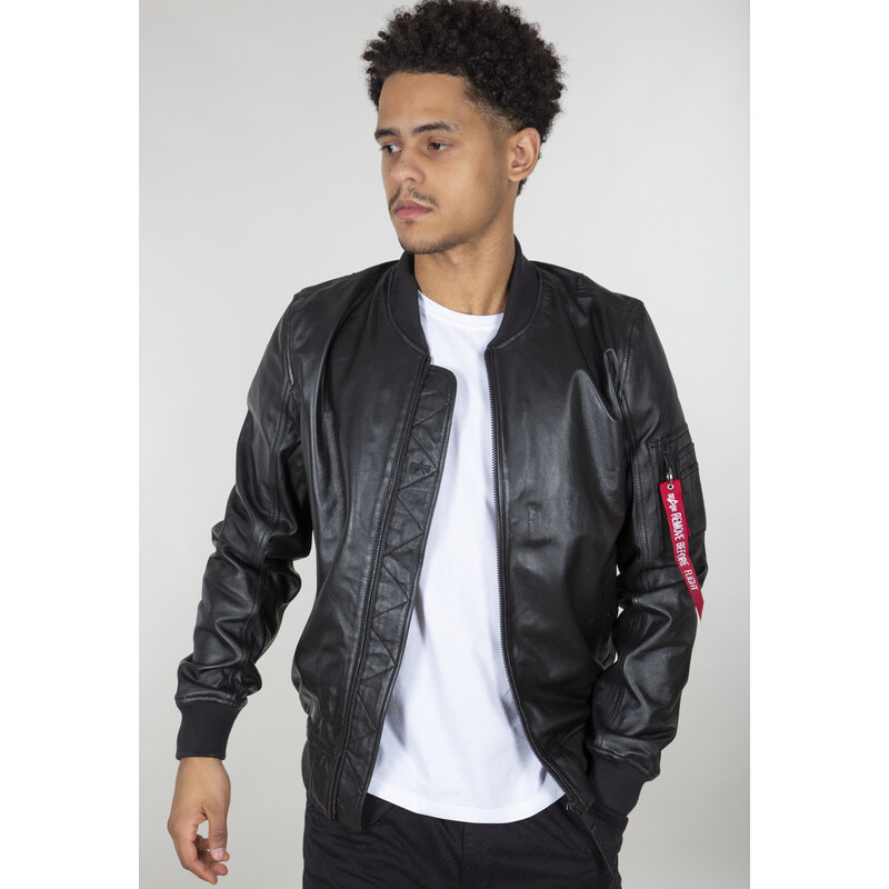 Alpha Industries Bunda MA-1 Leather LW II black 66910668