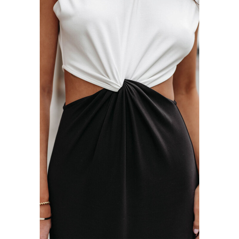 Černobílé letní šaty Marina