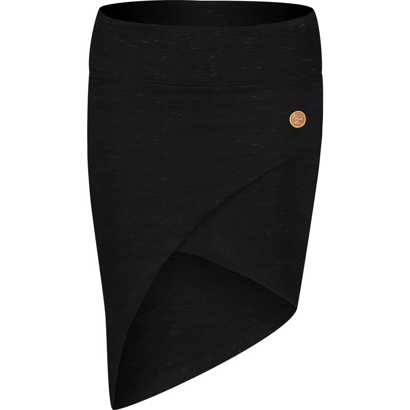 Nordblanc Černá dámská bavlněná sukně HOURGLASS