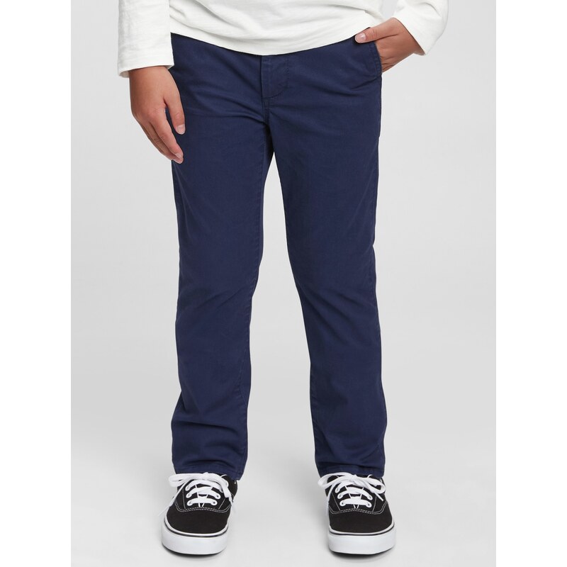 GAP Dětské kalhoty uniform straight chinos - Kluci