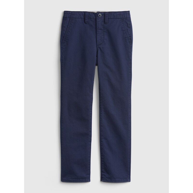 GAP Dětské kalhoty uniform straight chinos - Kluci