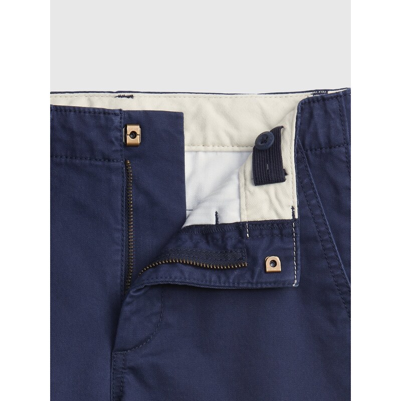 GAP Dětské kalhoty uniform straight chinos - Kluci