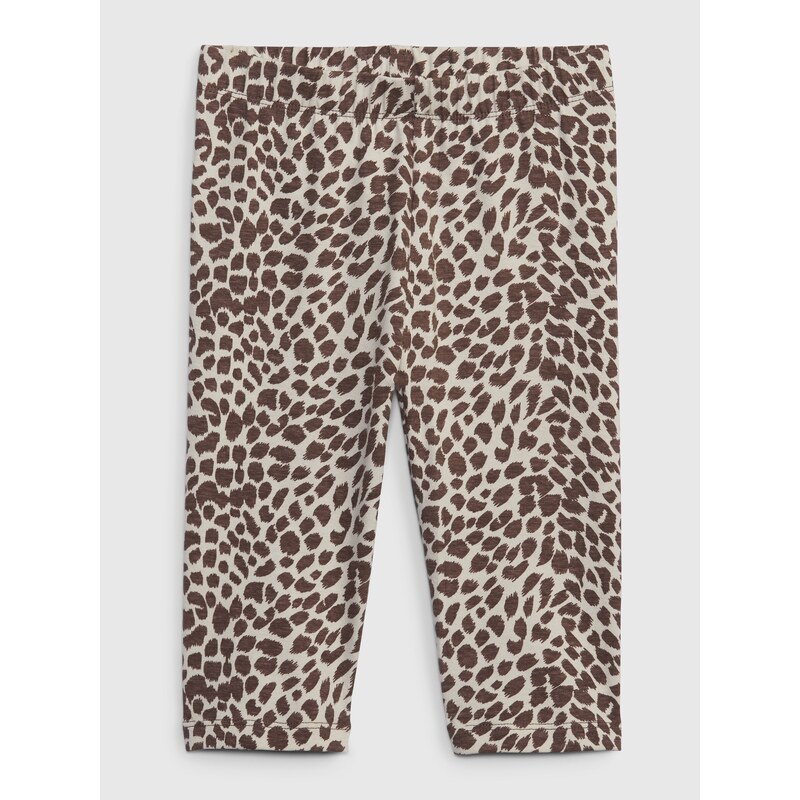 GAP Dětské organic capri legíny leopard - Holky