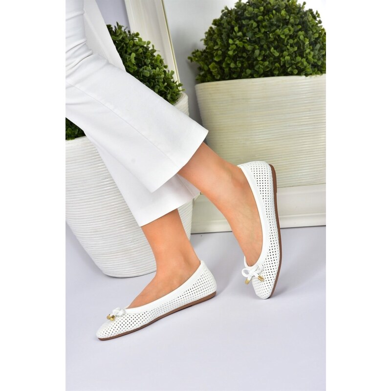 Fox Shoes White Women's Daily Flat Flats