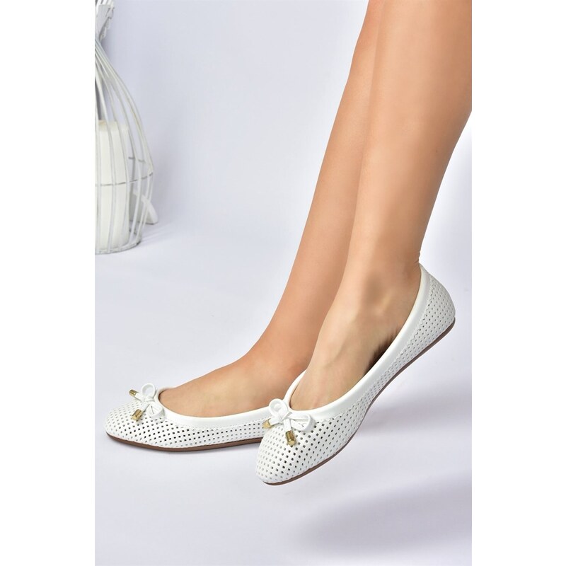 Fox Shoes White Women's Daily Flat Flats