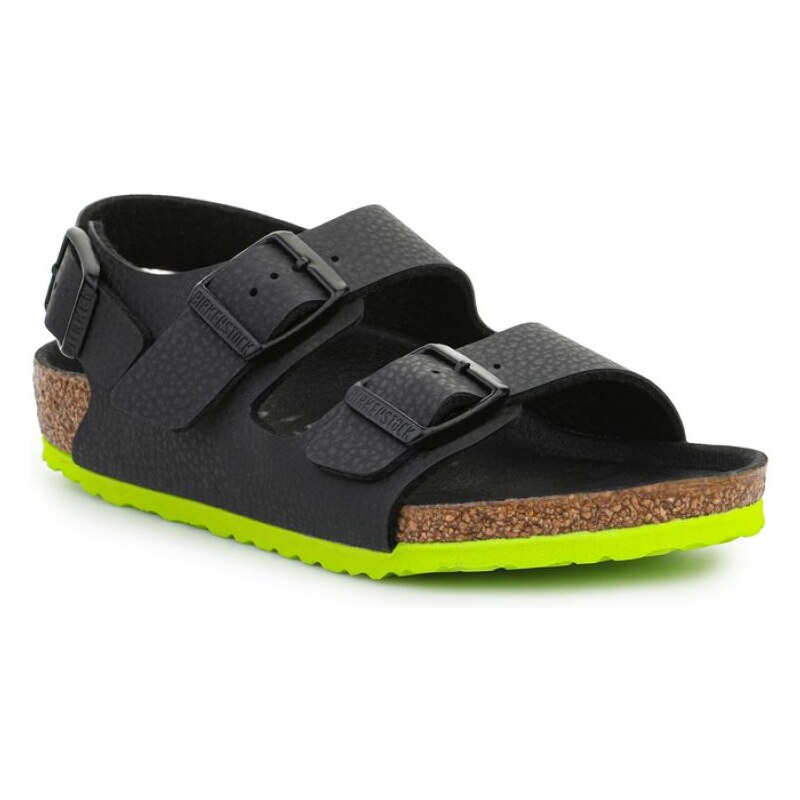 Birkenstock Milano Kinder sandály 1022129 Desert Soil Black Lime