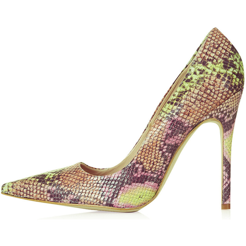 Topshop GALLOP Snake-Effect Courts