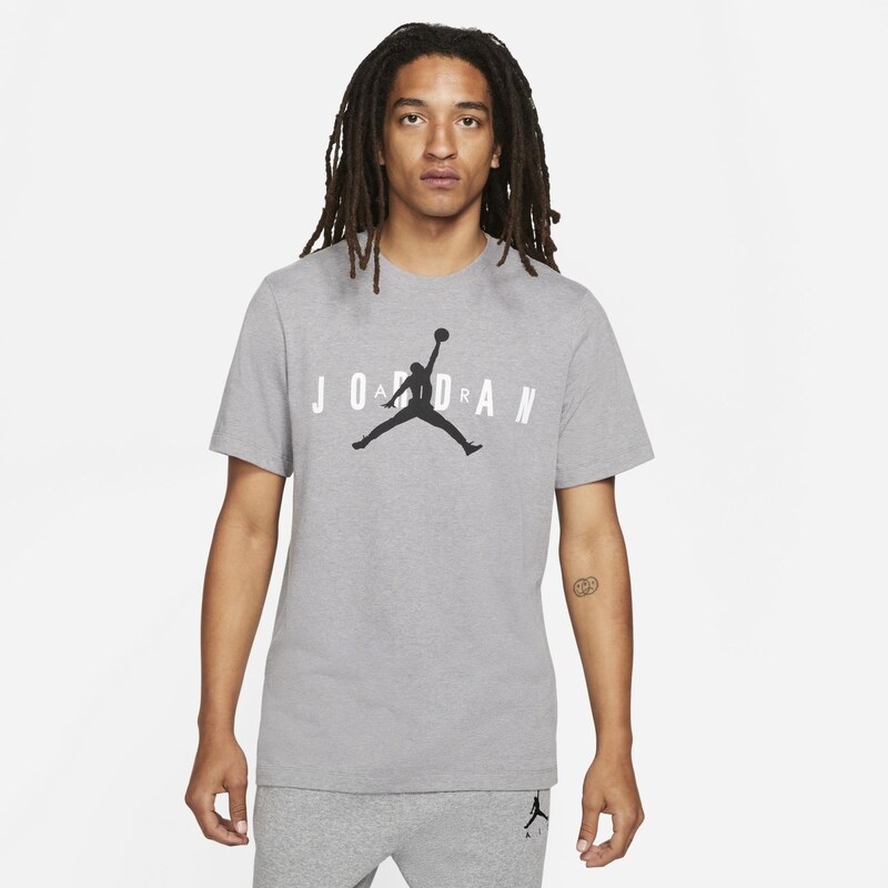 Jordan Air Wordmark CARBON HEATHER/WHITE/BLACK