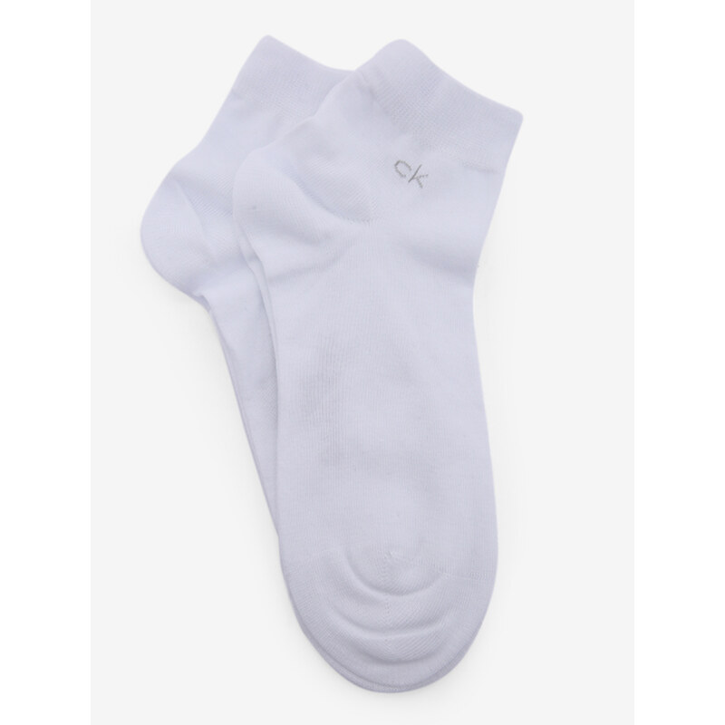 Calvin Klein pánské bílé ponožky 2 pack