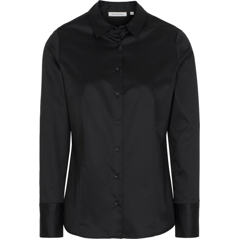 Eterna Dámská košile Modern Classic "Twill" neprůhledná černá 5008D708_39