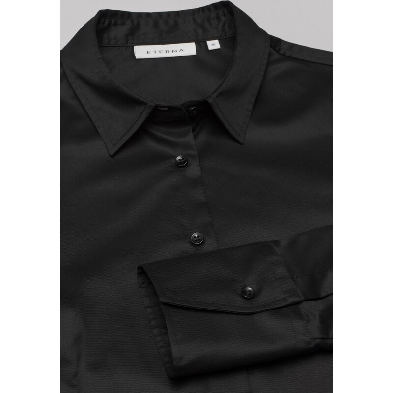Eterna Dámská košile Modern Classic "Twill" neprůhledná černá 5008D708_39