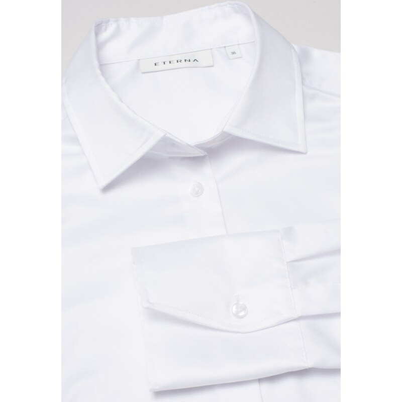 Eterna Dámská košile Modern Classic "Twill" neprůhledná bílá 5008D708_00