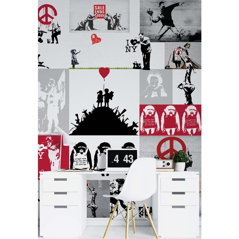 Gario Fototapeta Umělecká díla Banksy Materiál: Vliesová, Rozměry: 100 x 140 cm