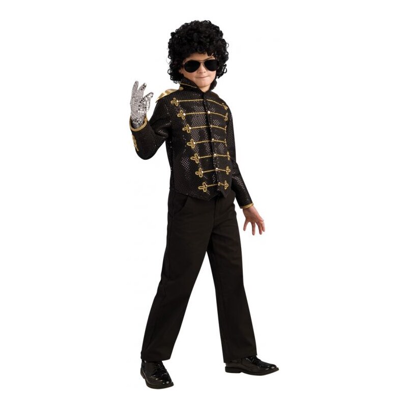 Dětský kostým Black Military Michael Jackson Pro věk (roků) 3-4
