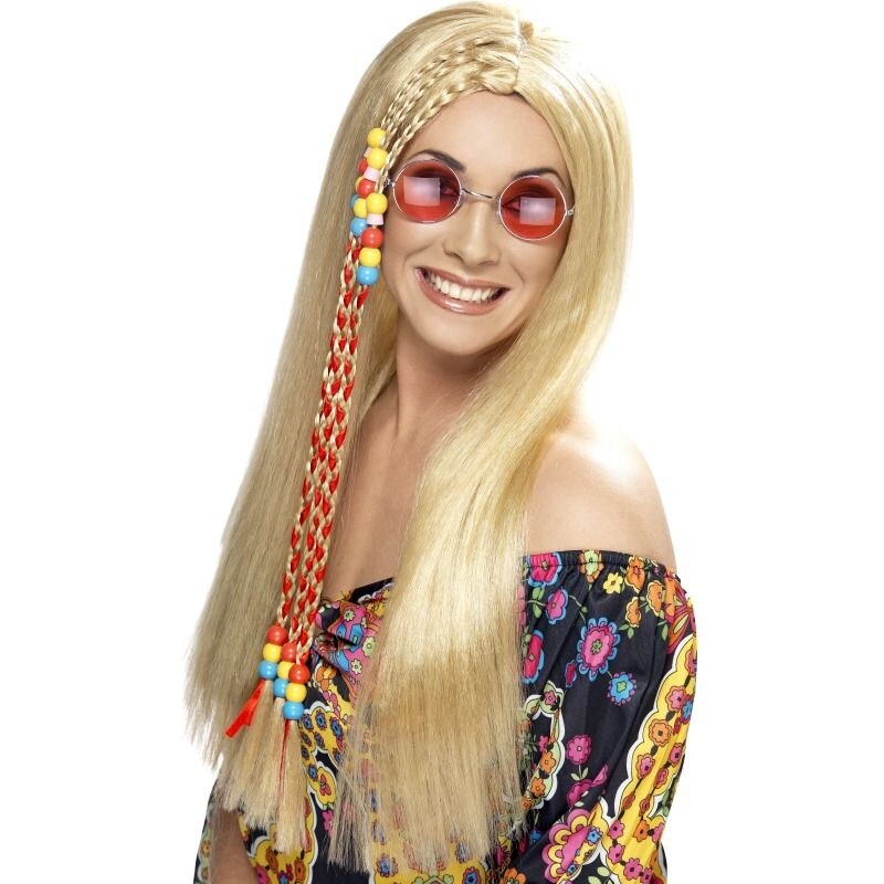 Paruka Hippy Party s copem blond