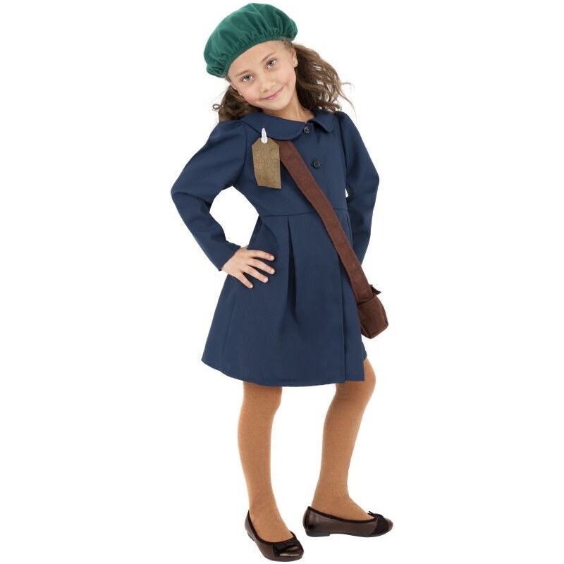 Dětský kostým Válečná evakuovaná dívka Pro věk (roků) 10-12