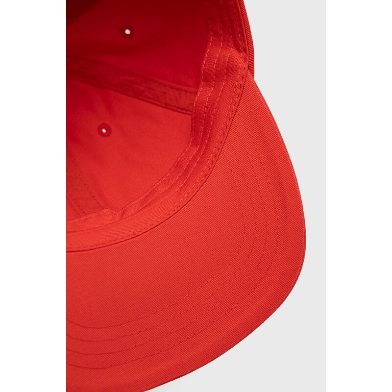 Bavlněná čepice Kangol červená barva, s aplikací, K5165HT.CG637-CG637