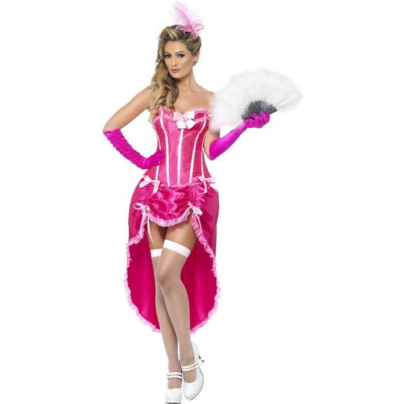 Kostým Burlesque Dancer růžová Velikost L 44-46