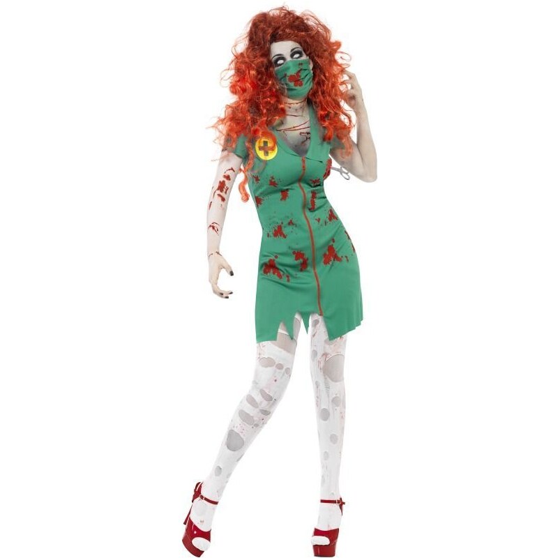 Kostým Zombie sálová sestra Velikost L 44-46