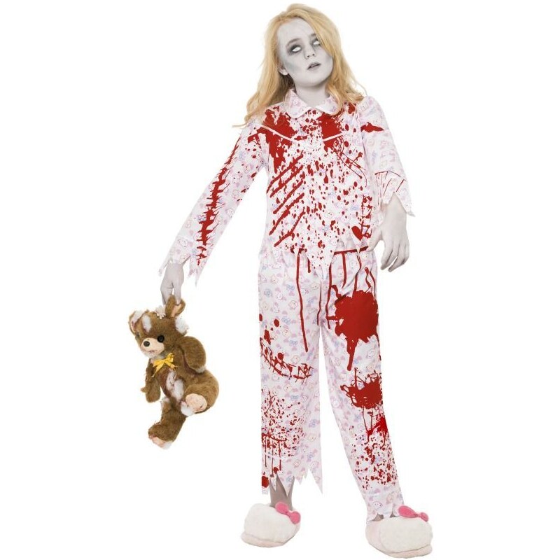 Kostým Zombie holka v pyžamu Pro věk(roků) 10-12