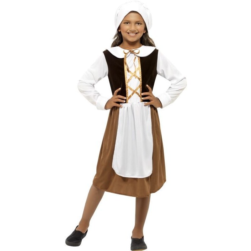 Dětský kostým Tudor girl Pro věk (roků) 10-12