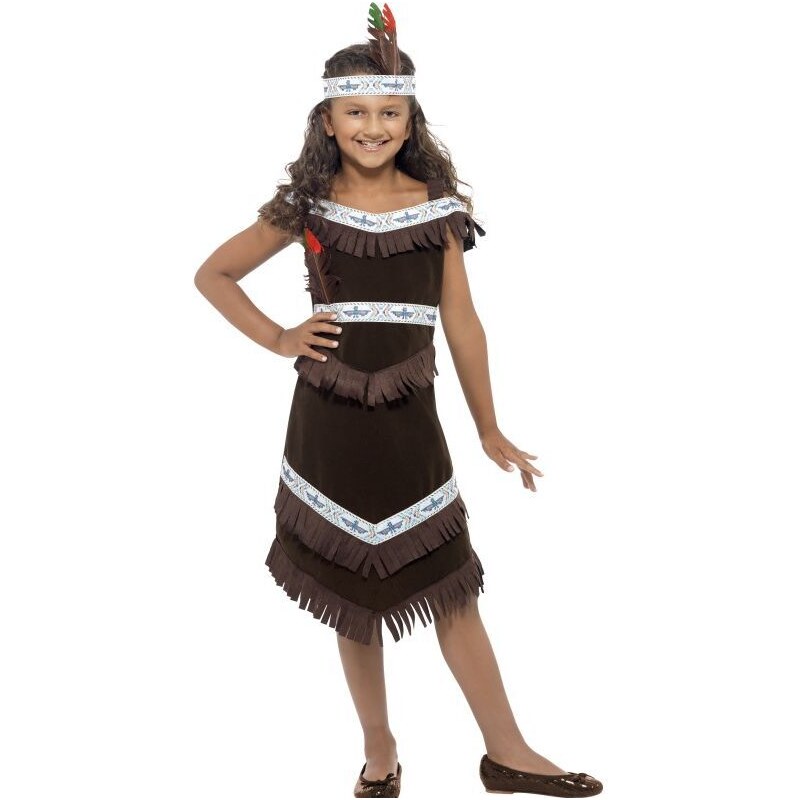 Dětský kostým Indiánka Pro věk (roků) 10-12