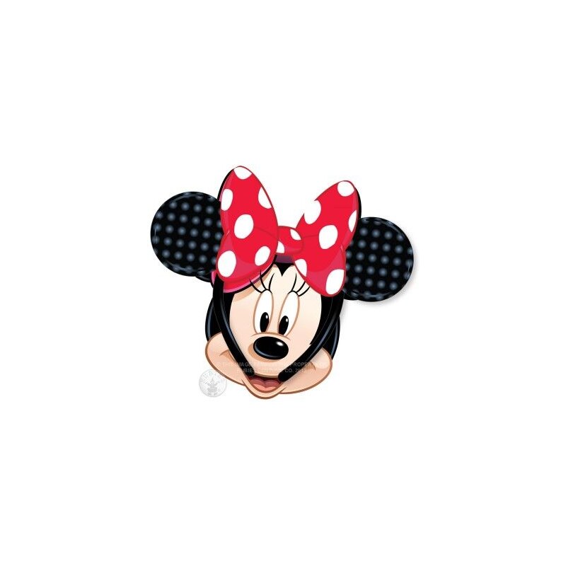 Uši Minnie Mouse s červenou mašlí