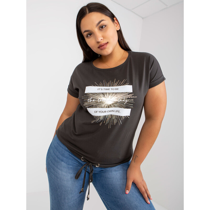 RELEVANCE T-shirt-RV-TS-7658.24P-dark khaki
