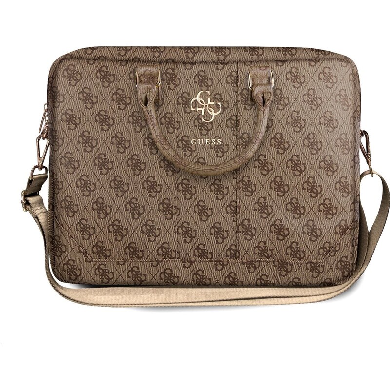 Guess PU 4G Metal Logo Taška na Notebook 15/16" Brown